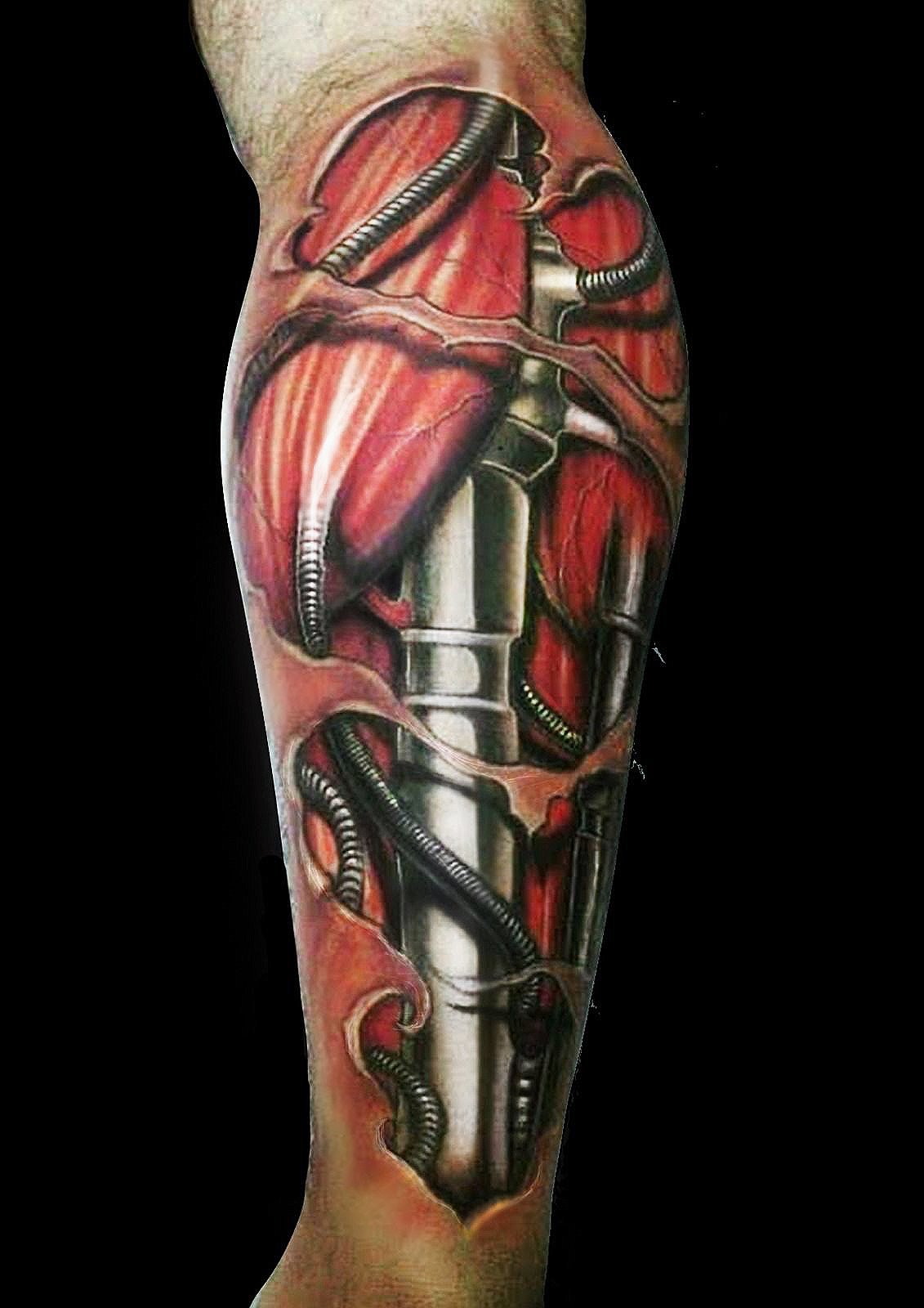 Músculo & Metal — Biomecânica Colorida — trabalho autoral de Rogério Plaça