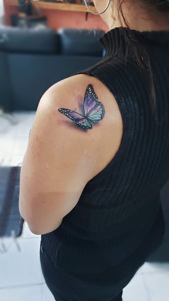 Borboleta 3D — trabalho autoral de Rogério Plaça