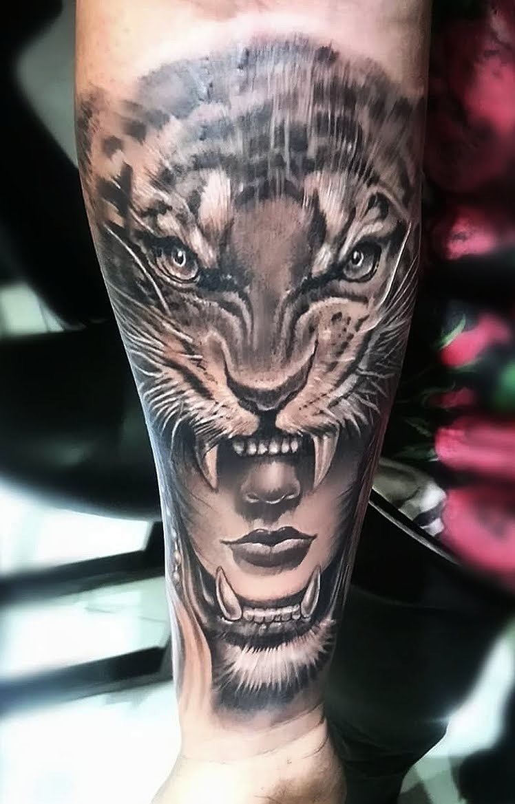 Tigre & Mulher — trabalho autoral de Rogério Plaça