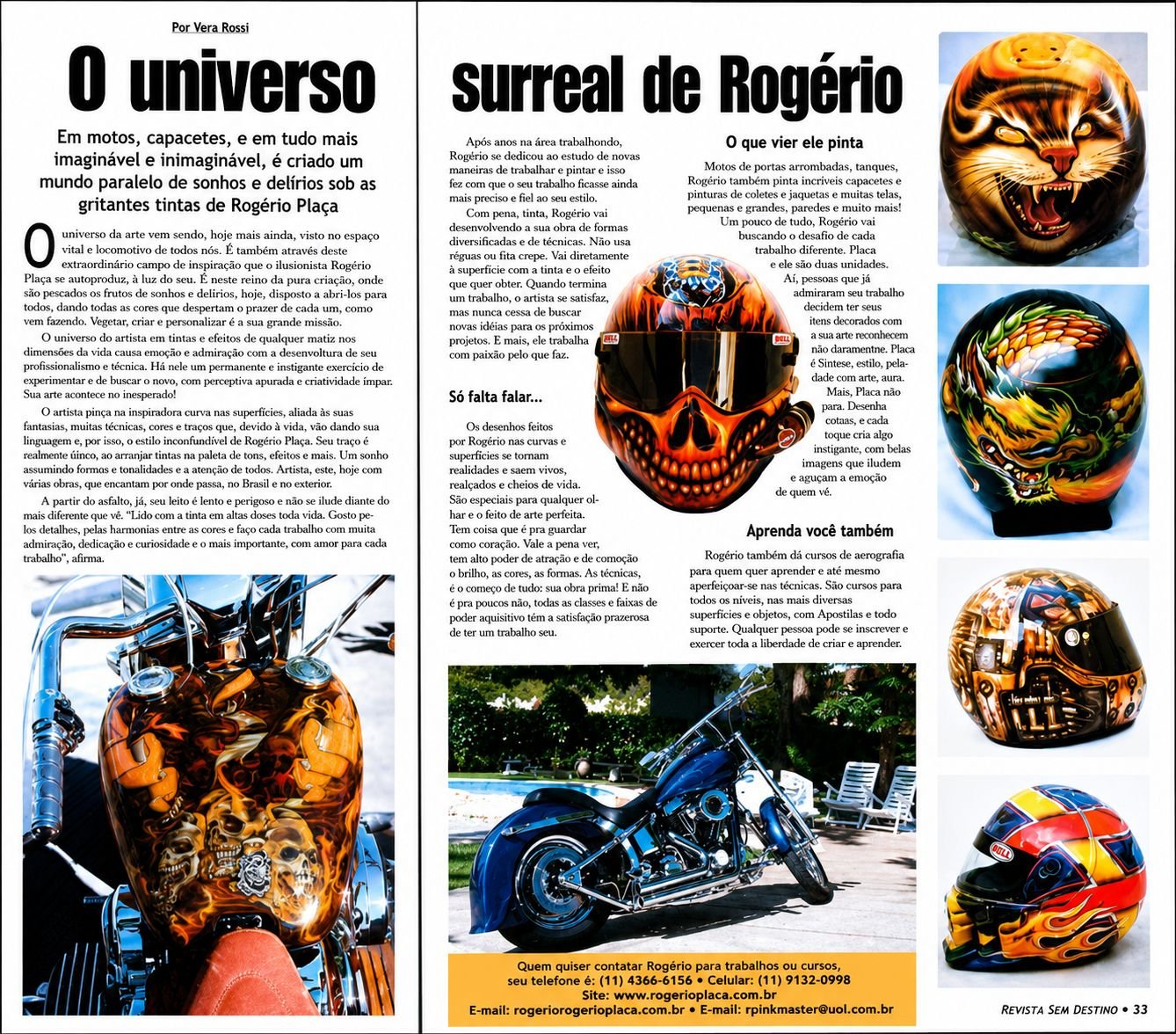Matéria Universo Surreal em Jornal/Revista